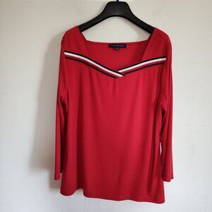 Ladies SZ XL Tommy Hilfiger Red Classic T-Shirt